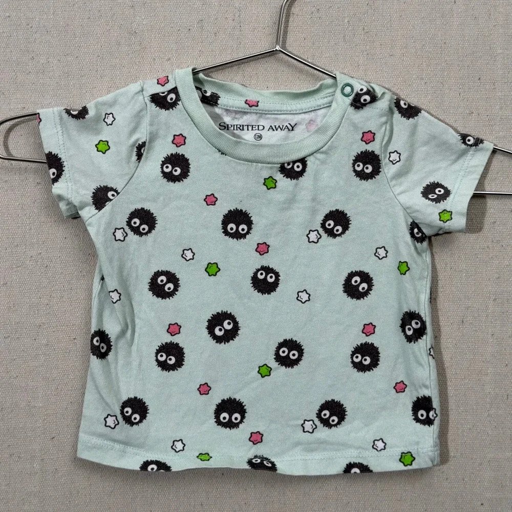 BoxLunch Spirited Away Soot Sprite Baby Overall Set 12M Studio Ghibli